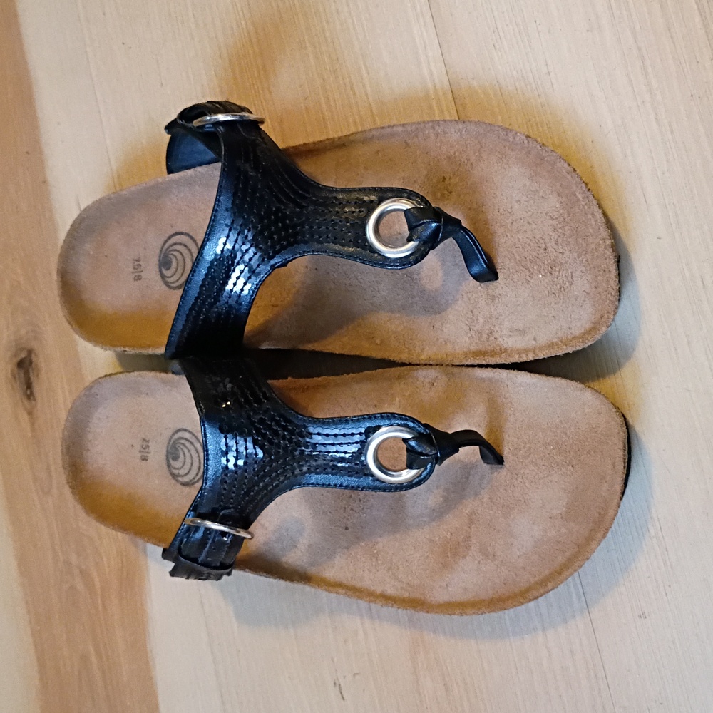 EuroWellness Balance Sequin Cork Sandals